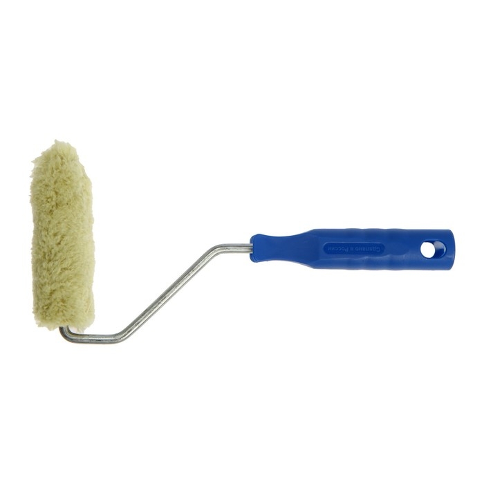 Мини-валик ТУНДРА, полиакрил, 100 мм, рукоятка d=6 мм, D=15 мм, ворс 12 мм, зеленый Мини-валик ТУНДРА, полиакрил, 100 мм, рукоятка d=6 мм, D=15 мм, ворс 12 мм, зеленый