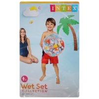 Мяч пляжный «Узоры», d=51 см, от 3 лет, цвет МИКС, 59040NP INTEX Мяч пляжный «Узоры», d=51 см, от 3 лет, цвет МИКС, 59040NP INTEX