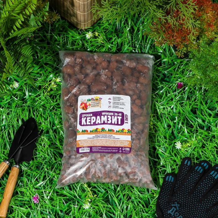 Дренаж Керамзит Дренаж Керамзит "Рецепты Дедушки Никиты" фр 20-40, 5 л