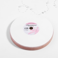 Лента бархатная, с золотым люрексом, 20 мм, 18 ± 1 м, цвет розовый №02 Лента бархатная, с золотым люрексом, 20 мм, 18 ± 1 м, цвет розовый №02