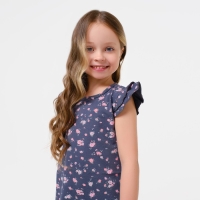 Платье для девочки KAFTAN "Kitten" р.30 (98-104), т. серый Платье для девочки KAFTAN "Kitten" р.30 (98-104), т. серый