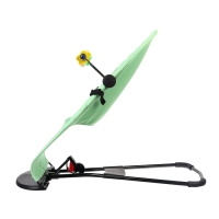 Шезлонг детский, кресло - качалка с игрушками для новорождённых &laquo;Крошка Я&raquo;, цвет зелёный