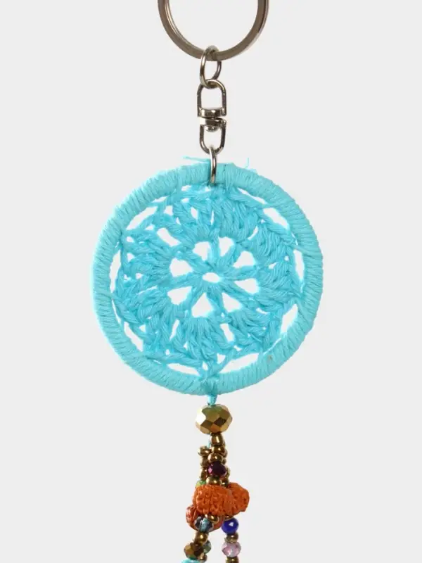 Брелок "Ловец снов" 19 см, цв. бирюзовый