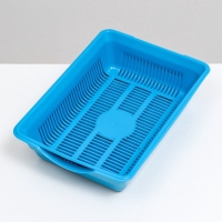 Туалет глубокий с сеткой 36 х 25 х 9 см, голубой Туалет глубокий с сеткой 36 х 25 х 9 см, голубой