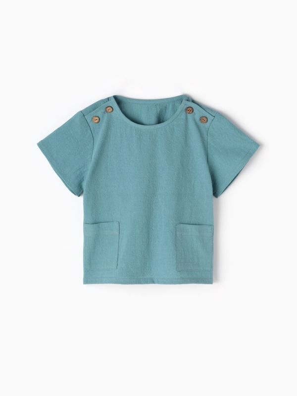 Футболка детская MINAKU, рост 86-92 см, голубая Футболка детская MINAKU, рост 86-92 см, голубая