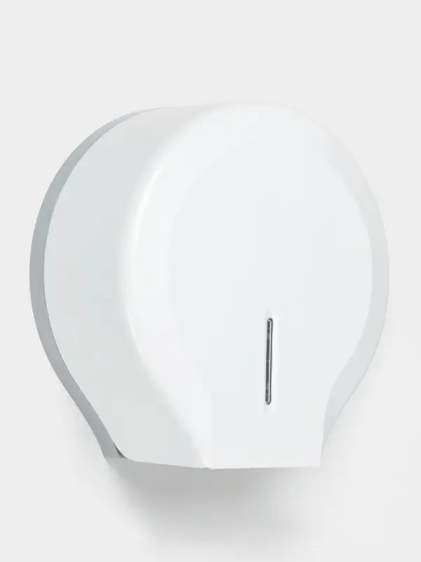 Диспенсер туалетной бумаги, пластик белый, втулка 4 см