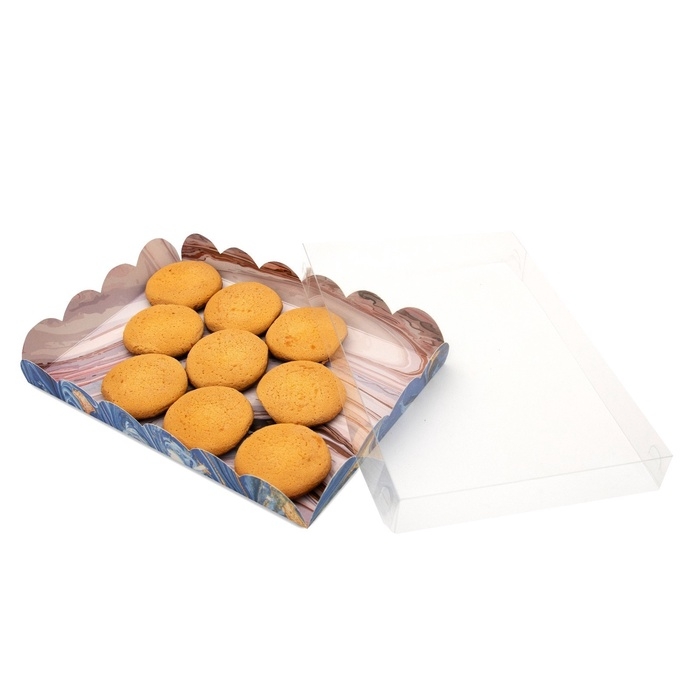 Коробочка для печенья, Коробочка для печенья, "Каменное искусство", 22 х 15 х 3 см 5шт