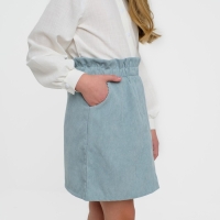 Юбка детская KAFTAN "Velvet", р. 34 (122-128), серо-голубой Юбка детская KAFTAN "Velvet", р. 34 (122-128), серо-голубой