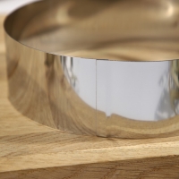 Форма для выкладки и выпечки, d=16 см, h=5 см, нержавеющая сталь Форма для выкладки и выпечки, d=16 см, h=5 см, нержавеющая сталь