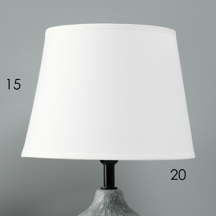 Лампа настольная "Тезис" 1х40Вт Е14  серый   20х20х32см