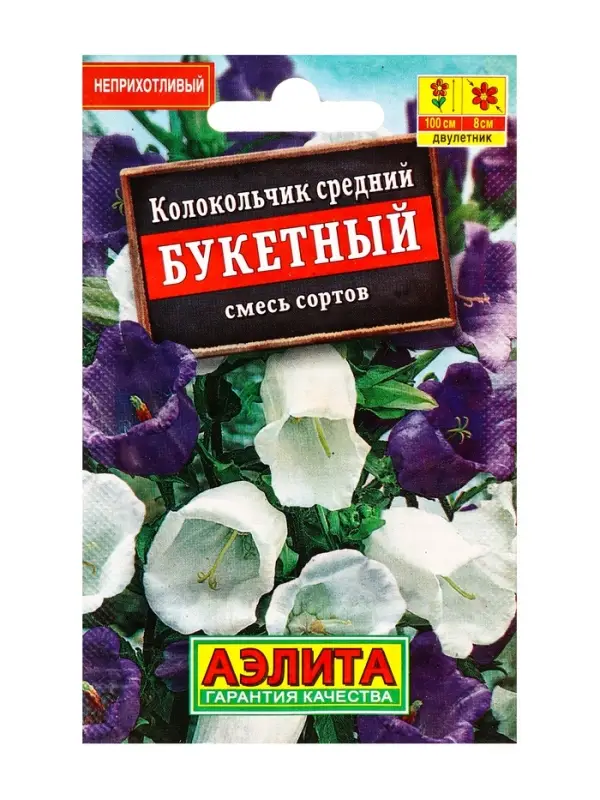 Семена цветов Колокольчик Букетный, смесь сортов Дв, Лидер,0,1 г