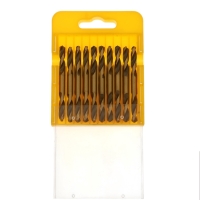 Набор двусторонних сверл по металлу ТУНДРА, HSS-Tin, 4.2 х 55 мм, 10 шт. Набор двусторонних сверл по металлу ТУНДРА, HSS-Tin, 4.2 х 55 мм, 10 шт.