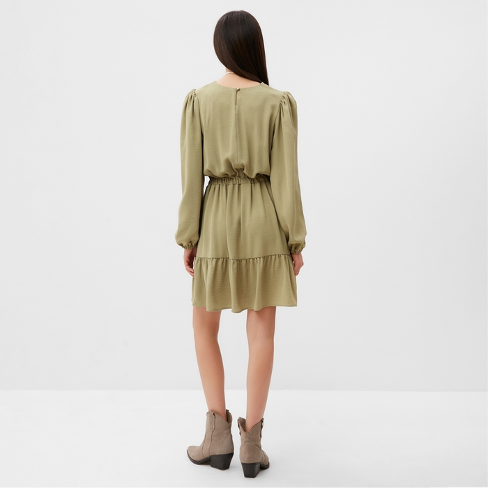 Платье женское MIST, р.46, оливковый Платье женское MIST, р.46, оливковый