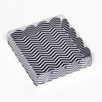 Коробка для печенья, &laquo;ЗигЗаг&raquo;12&times;12&times;3 см