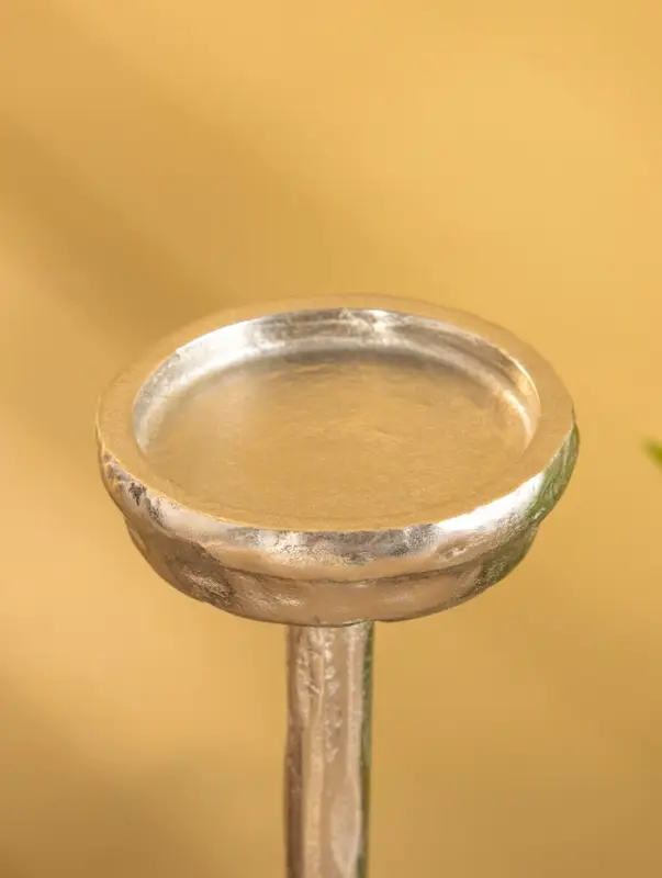 Подсвечник для свечи 9 см &laquo;Грэй&raquo;, 39 см, металл, золото