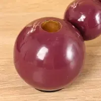 Подсвечник на 3 свечи &laquo;Бусы&raquo;, с 7 сферами, 44&times;8&times;8 см, баклажановый