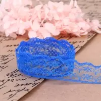 Кружево капроновое, 23 мм, 10&plusmn;1 м, цвет синий №15