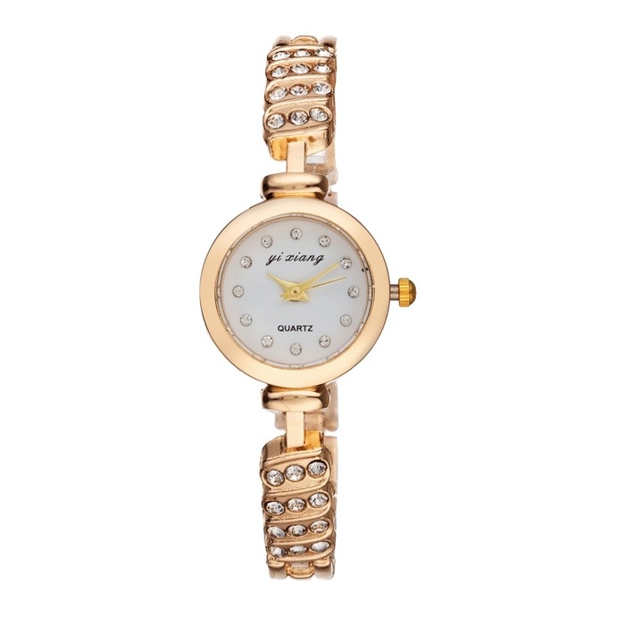 Женский подарочный набор Женский подарочный набор "Эйенн" 2 в 1: наручные кварцевые часы, браслет, d-2.5 см