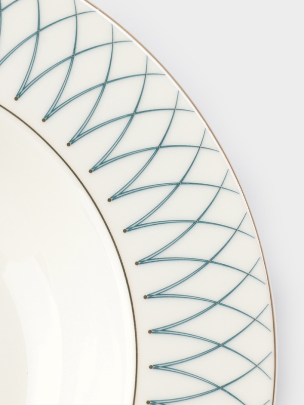 Тарелка глубокая WY Royal bird, d=21.5 см, фарфор