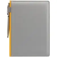 Ежедневник Spain Shall, недатированный, серый с желтым