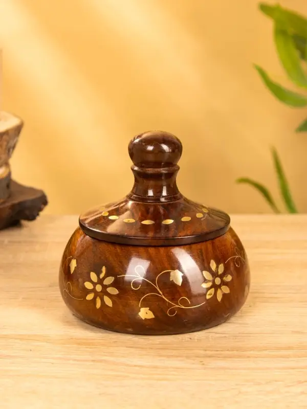 Сахарница "Ассорти" 12х12х10 см, дерево шишам