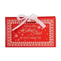 Бонбоньерка, новогодняя подарочная упаковка &laquo;Светлого Рождества&raquo;, 10&times;5.5&times;5 см