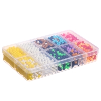 Аквамозаика в контейнере, 2500 шариков, 10 трафаретов, 2 основы Аквамозаика в контейнере, 2500 шариков, 10 трафаретов, 2 основы