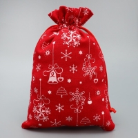 Мешочек подарочный холща &laquo;Яркий Новый Год&raquo;, 16 х 24 см +/- 1.5 см, Новый год