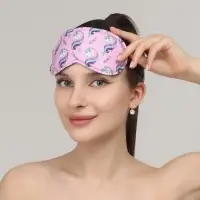 Маска для сна &laquo;Единороги&raquo;, 19.5&times;8.5 см, резинка одинарная, рисунок МИКС