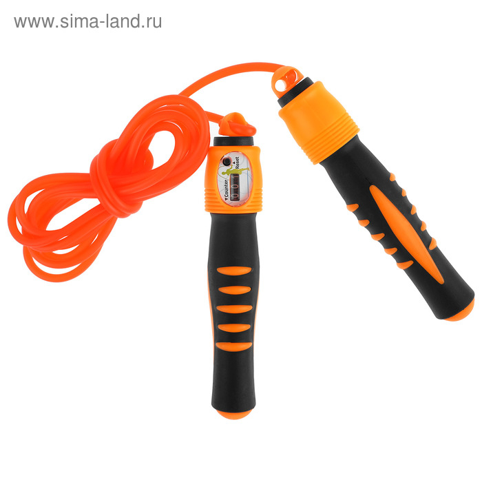 Скакалка ONLYTOP, со счётчиком, 3 м, d=0,6 см, цвета МИКС