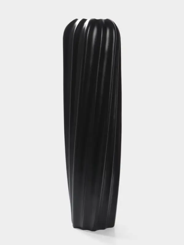Ваза напольная керамика "Бласио" 58х14 см, чёрный