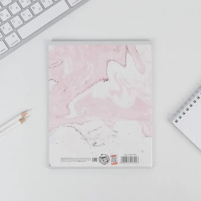 Тетрадь в клетку, предметная, 48 л.,на скрепке, А5 &laquo;МРАМОР. География&raquo;