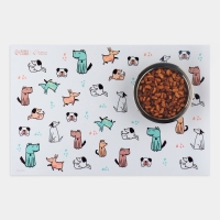 Коврик под миску &laquo;Собачья радость&raquo; , 43х28 см