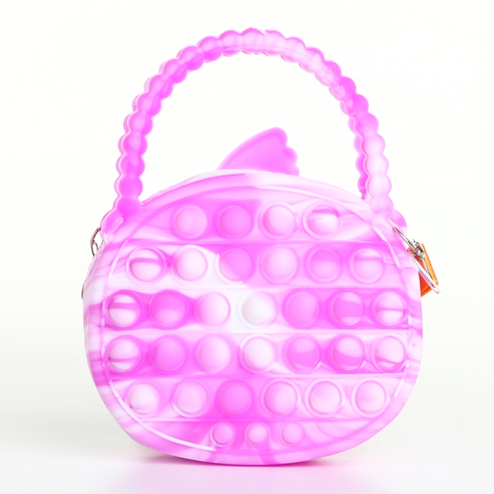 Сумка детская для девочки на молнии, pop it, цвет сиреневый Сумка детская для девочки на молнии, pop it, цвет сиреневый