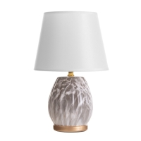 Лампа настольная "Валерия" 1х40Вт Е14  черный/белый 20х20х31см