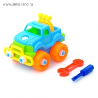 Конструктор для малышей &laquo;Джип&raquo;, 22 детали, цвета МИКС