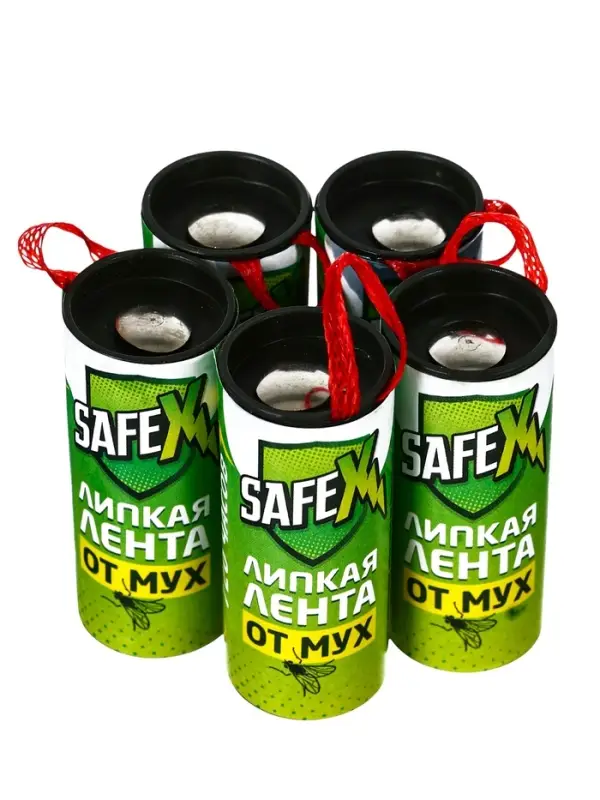 Липкая лента от мух SAFEX 5 шт.