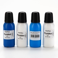 Рисование акрилом на пластиковой фигурке &laquo;Мишка&raquo;, голубой, набор для творчества Флюид-арт