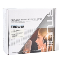 Микрофон конденсаторный Music Life черный: кабель, ветрозащита, стойка