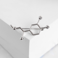 Брошь «Молекула», цвет серебро Брошь «Молекула», цвет серебро