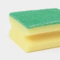 Набор губок для посуды с чистящим слоем Доляна &laquo;Профиль&raquo;, 9&times;6.5&times;4.5 см, 2 шт.