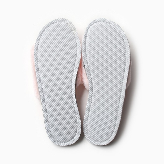 Тапочки женские с открытым носом размер 36-37, цвет персик Тапочки женские с открытым носом размер 36-37, цвет персик