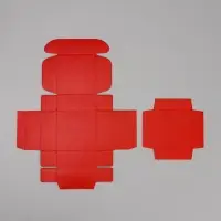 Коробка подарочная под бижутерию двухсторонняя, упаковка, &laquo;Красная&raquo;, 7.5 х 7.5 х 3 см