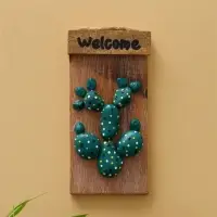 Панно &laquo;Кактус&raquo;, 20&times;3&times;10.5 см, дерево албезия