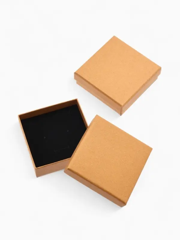 Коробочка подарочная под набор "Крафт", 9*9 см, цвет бежевый