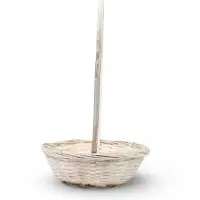 Корзина плетеная 20 х 20 х _ см, ручка h=21 см белый