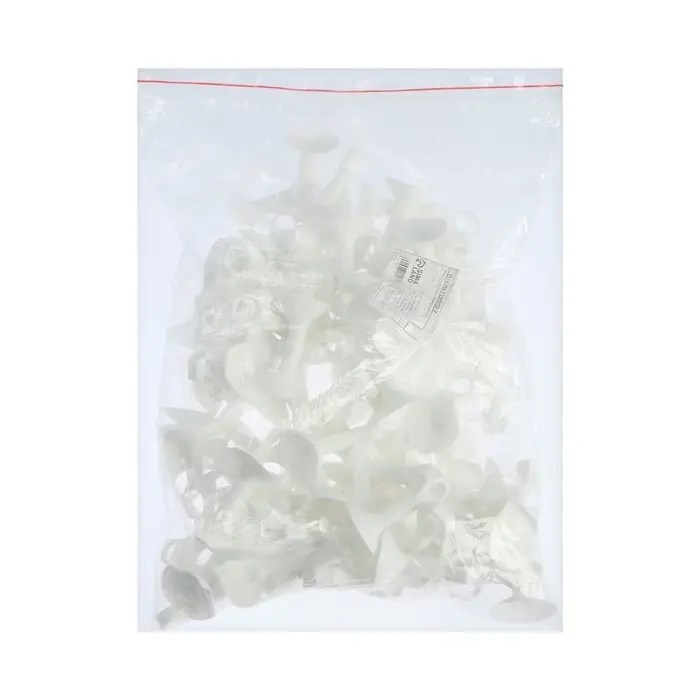 Дверной ограничитель ТУНДРА на ручку, d=18 мм, h=68 мм, белый, 1 шт.