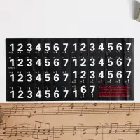 Наклейки на клавиши пианино 2.4&times;1.4 см, 88 клавиш