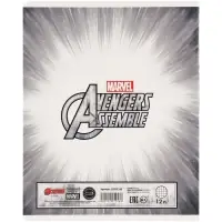 Тетрадь в клетку 12 листов, 5 видов МИКС, обложка мелованный картон, &laquo;Мстители&raquo;