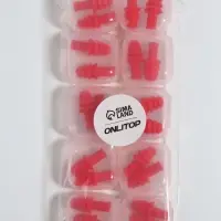 Беруши, 3&times;1.3 см, в футляре, фасовка 10 шт., силиконовые, МИКС